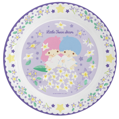 ถาดกลมพลาสติก Little Twin Stars 25 CM